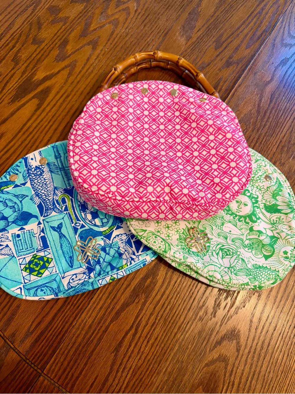 Lilly Pulitzer Bermuda Handbag with Bamboo Handles - Picture 2 of 7